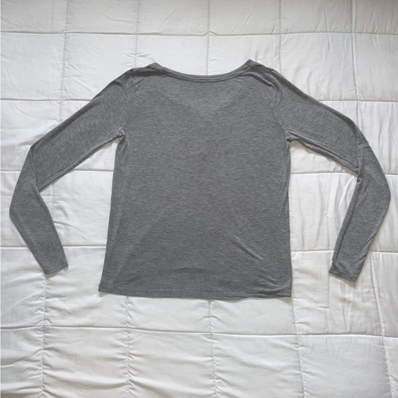 American Eagle Quarter Button Up Long Sleeve Shirt | Colour: Gray | Size: Small - Picture 5 of 5